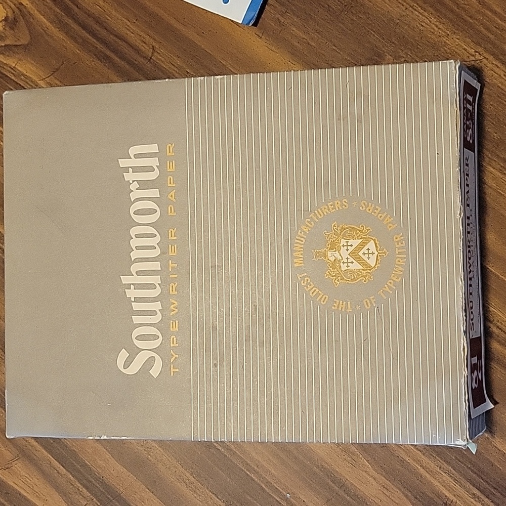 Vintage typewriter paper